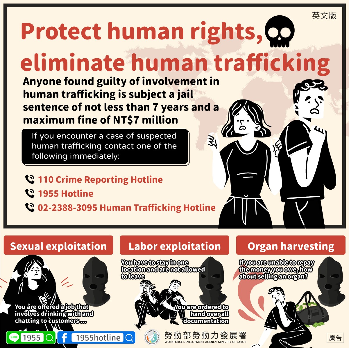 杜絕人口販運_英-v4.jpg 【轉知】重視人權!全民同心協力,打擊人口販運!照片